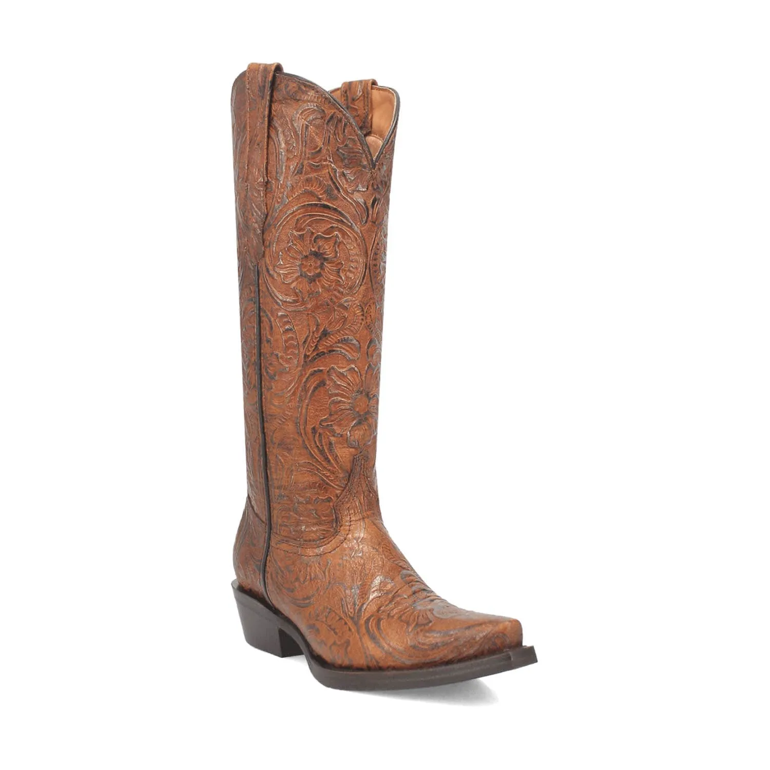 Dingo Womens Bellona Brown Leather Cowboy Boots 9.5 M