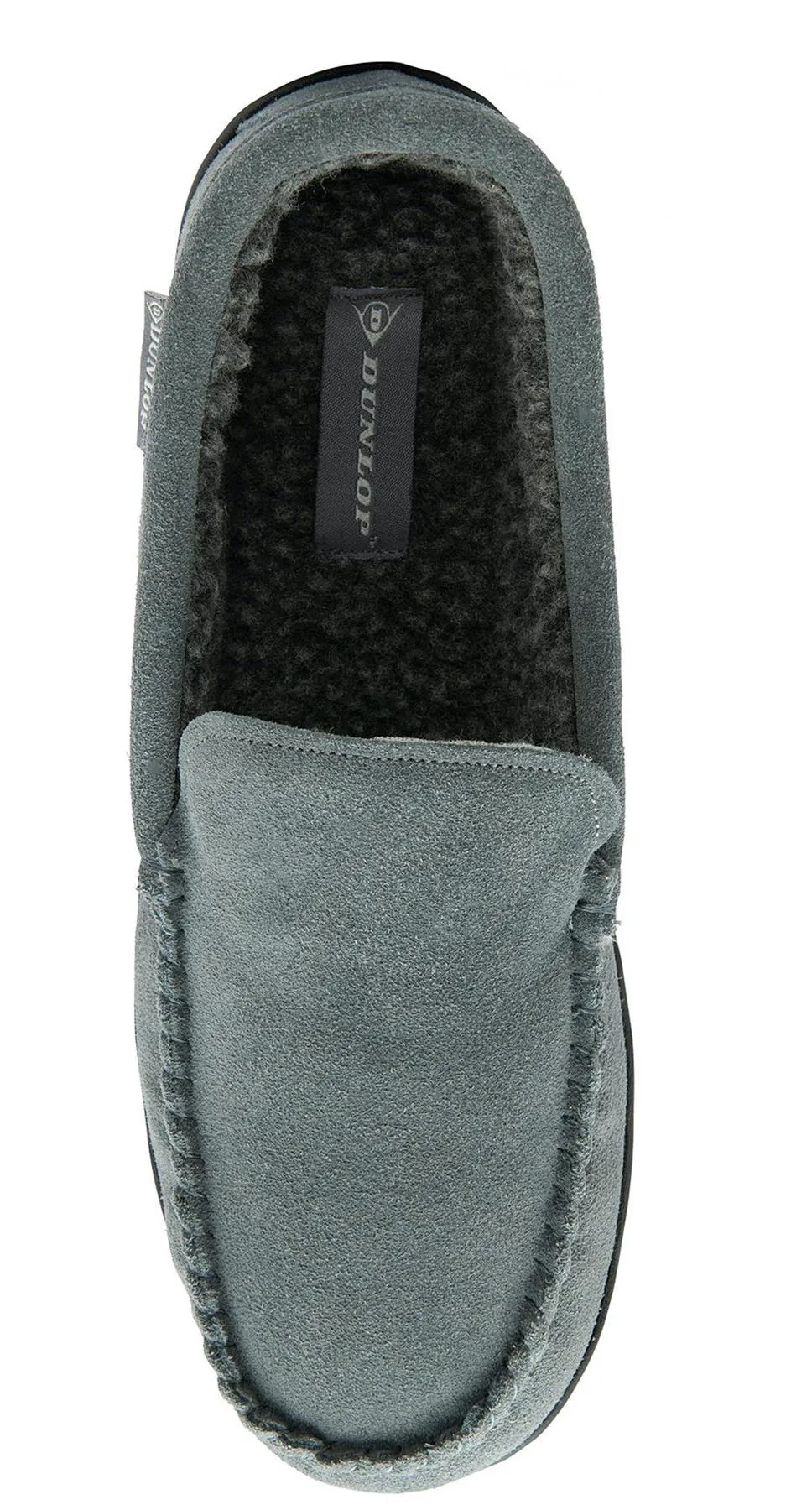 Dunlop Nathan Suede Leather Mens Memory Foam Loafer Slippers