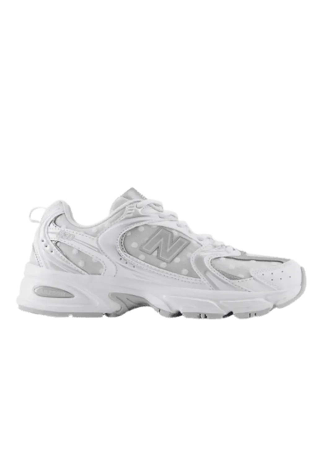 New Balance 530 Unisex - White with Silver Metallic